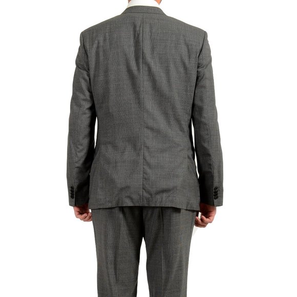 Hugo Boss Men's "Huge6/Genius5" Slim Fit Houndstooth 100% Wool Two Button Suit - Picture 3 of 12
